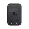 Choetech USB-C*2+A (65W, fekete, travel, US,UK,EU,AU), töltő