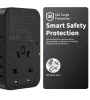 Choetech USB-C*2+USB-A*2 (70W,fekete,travel,USB-C kábellel, US,UK,EU,AU), töltő