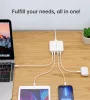 Choetech 4-port 2*USB-C+2*USB-A (4port,asztali,100W,fehér,GAN), töltő