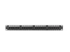 Lanberg PPU6-1024-B 19" 1U Cat.6 UTP 24port árnyékolatlan fekete patch panel