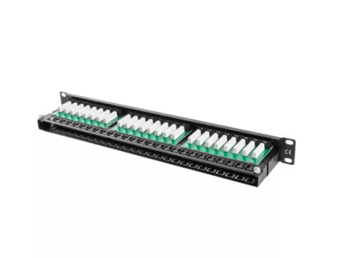 Lanberg PPU6-1048-B 19" 1U Cat.6 UTP 48port árnyékolatlan fekete patch panel