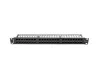 Lanberg PPU6-1048-B 19" 1U Cat.6 UTP 48port árnyékolatlan fekete patch panel