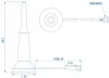 Teltonika PR1KRD30 Dual Band mágneses rögzíthető Wi-Fi antenna