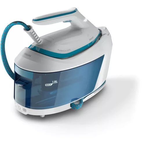 PHILIPS PerfectCare 6000 Series gőzállomás, 2400 W, max. 6,5 bar, 1,8 l levehető víztartály, akár 500 g gőzlövet