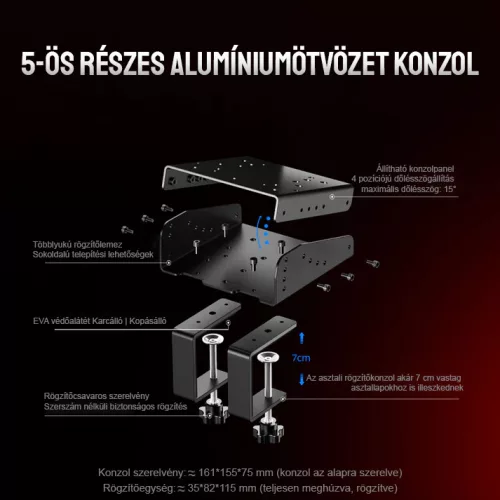 PXN Z9 kormánybázis tartókonzol