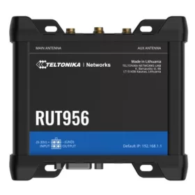   Teltonika RUT956 3x10/100Mbps LAN 1x10/100Mbps LAN/WAN port 2xminiSIM 4G/LTE Vezeték nélküli ipari router