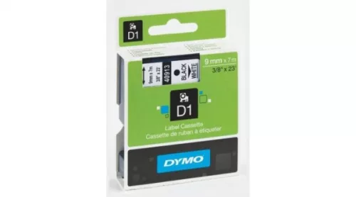 DYMO D1 40913 f.szalag 9mm x 7m fehér-fekete (Eredeti)