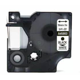   Utángyártott DYMO D1 45803 kazetta 19mm x 7m fehér-fekete #S0720830