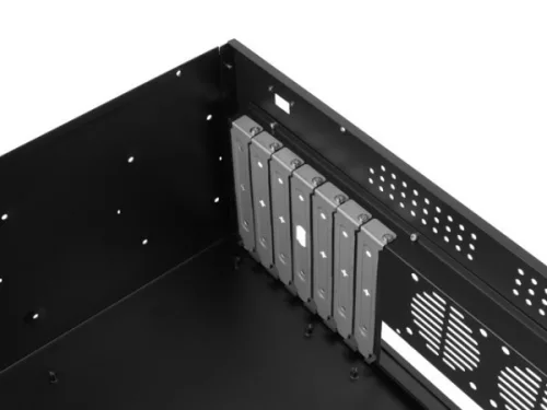 Lanberg SC01-3504-10B 19" 4U SZÉL:430mm MÉLY:350mm MAG:177mm táp nélküli rack szerver ház