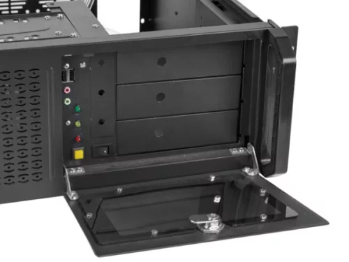 Lanberg SC01-4504-08B 19" 4U SZÉL:430mm MÉLY:450mm MAG:177mm táp nélküli rack szerver ház