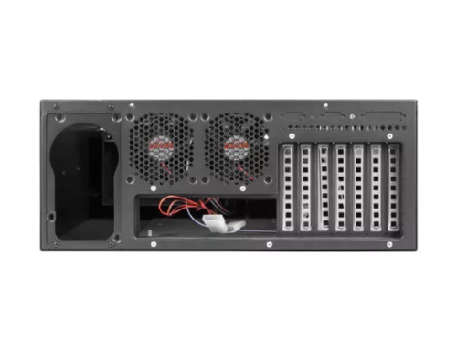 Lanberg SC01-4504-10B 19" 4U SZÉL:430mm MÉLY:450mm MAG:177mm táp nélküli rack szerver ház