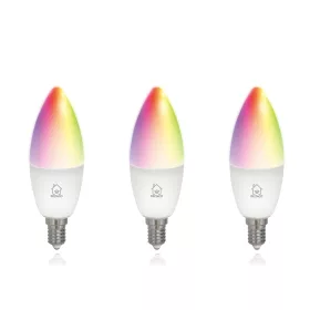   Deltaco SMART HOME SH-LE14RGB izzó LED, E14, gyertya, WIFI, 5W, színes+fehér, szabályozható, 3db/csomag