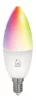 Deltaco SMART HOME SH-LE14RGB izzó LED, E14, gyertya, WIFI, 5W, színes+fehér, szabályozható, 3db/csomag