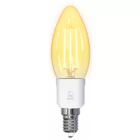   Deltaco SMART HOME SH-LFE14C35 izzó LED, E14, volfrám gyertya, WIFI, 4.5W, fehér, szabályozható