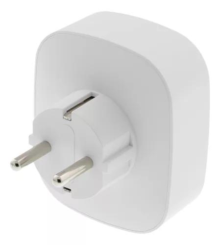 Deltaco SMART HOME SH-P01E aljzat energiafigyelővel, WIFI, 2.4GHz, fehér