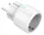 Deltaco SMART HOME SH-P01M aljzat, kapcsoló, LED jelzőfény, WiFi 2,4 GHz, 1xCEE 7/3, 10A, időzítő, fehér