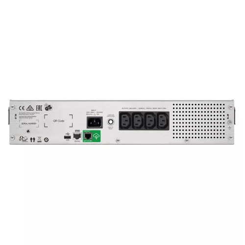 APC SMC1500I-2UC Smart-UPS C 1500VA 900W LCD 230V 2U Rack Smart Connect szünetmentes tápegység