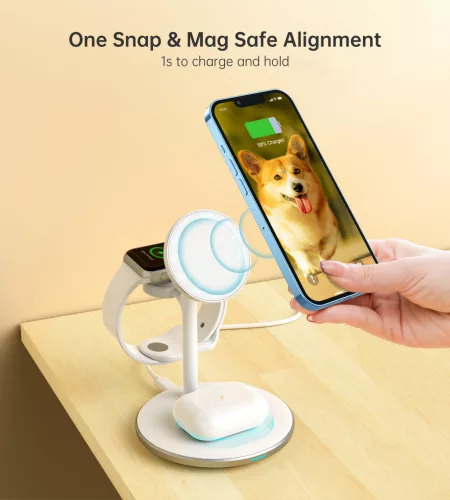 Choetech 15W (3-1ben, Wireless mobil gyorstöltő), töltő