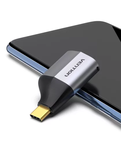 Vention USB-C -> HDMI/F (4K,60Hz, ABS, szürke), adapter