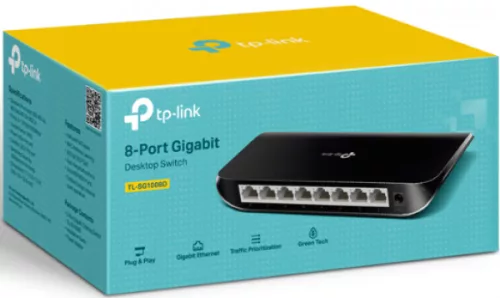 TP-LINK SWITCH TL-SG1008D 8-Port Gigabit Desktop
