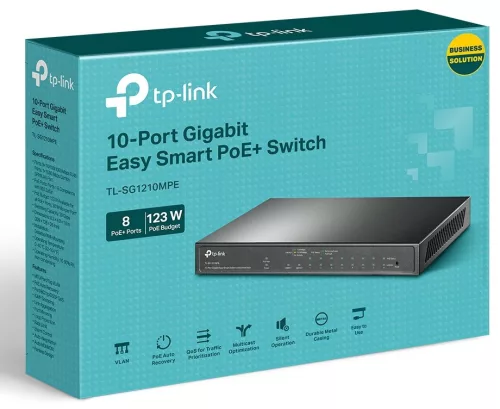 TP-LINK SWITCH TL-SG1210MPE 10-Port Gigabit Easy Smart