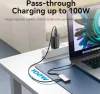 Vention USB-C -> HDMI/VGA/USB 3.0/PD (0,15m Szürke Aluminum Ötvözet) Dokkoló