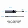 Vention USB-C -> DP/HDMI/USB 3.0*2/USB 2.0/RJ45/SD/TF/PD MST, dokkoló