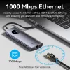 Vention USB-C -> DP/HDMI/USB 3.0*2/USB 2.0/RJ45/SD/TF/PD MST, dokkoló