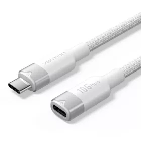   Vention USB-C 3.2/M -> USB-C 3.2/F, 0,5m,(hosszabbító, fehér, Gen2, 10Gbps), kábel