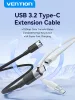 Vention USB-C 3.2/M -> USB-C 3.2/F, 0,5m,(hosszabbító, fehér, Gen2, 10Gbps), kábel