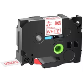   Utángyártott BROTHER TZe242 szalagkazetta 18mm x 8m fehér alapon piros felirat