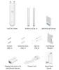 Ubiquiti UniFi UAP-AC-M 802.11ac Mesh kül/beltéri Access Point PoE tápegységgel