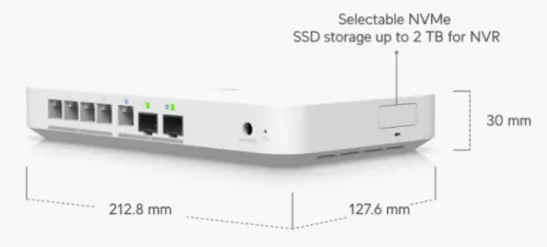 Ubiquiti UniFi UCG-Fiber 4x2.5GbE Multi-Gig LAN 2x10G SFP+ port Security Cloud Gateway Fiber router