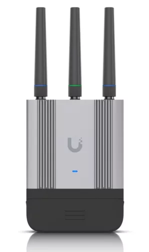Ubiquiti UMR-Industrial 2xGbE LAN 1xnanoSIM IoT 4G/LTE CAT4 beltéri/kültéri Vezeték nélküli ipari mobil router