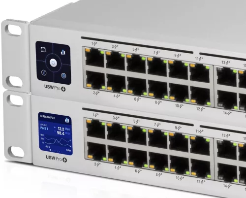 Ubiquiti UniFi USW-PRO-24-POE Gen2 24port GbE LAN 16xPoE+ 8xPoE++ 2xSFP+ port L3 menedzselhető switch