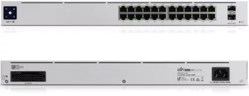 Ubiquiti UniFi USW-PRO-24-POE Gen2 24port GbE LAN 16xPoE+ 8xPoE++ 2xSFP+ port L3 menedzselhető switch