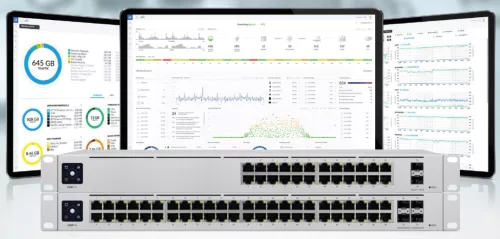Ubiquiti UniFi USW-PRO-24 Gen2 24port GbE LAN 2xSFP+ port L3 menedzselhető switch