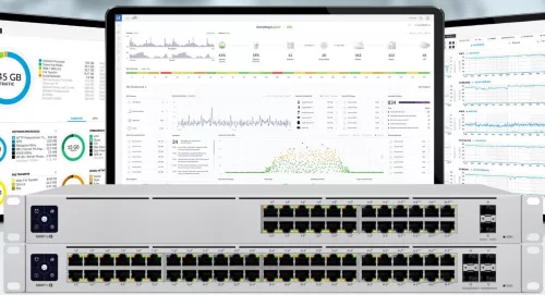 Ubiquiti UniFi USW-PRO-48-POE Gen2 48port GbE LAN 40xPoE+ 8xPoE++ 4xSFP+ port L3 menedzselhető switch