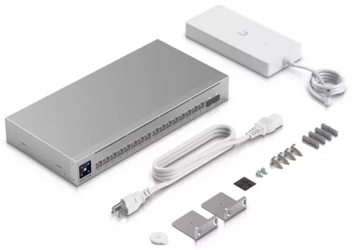 Ubiquiti USW-Pro-Max-16-PoE 12port GbE LAN PoE 4x2.5GbE Multi-Gigabit LAN PoE 2xSFP+ port 180W L3 menedzselhető switch