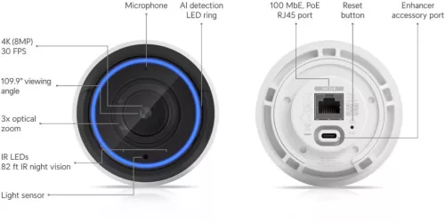 Ubiquiti UniFi UVC-G5-PRO kültéri/beltéri 4K UHD 8MP IP kamera