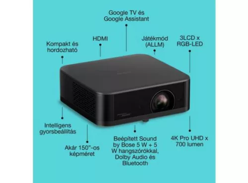 Epson EF-62B 3LCD / 700 Lumen / 4K PRO UHD lézer okos projektor