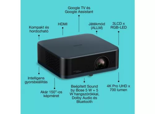Epson EF-62N 3LCD / 700 Lumen / 4K PRO UHD lézer okos projektor