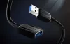 Vention USB 3.0,  (hosszabbító, fekete), 2m, kábel