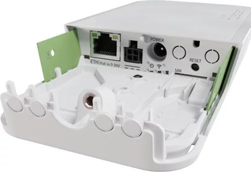 MikroTik wAPR-2nD&EC200A-EU wAP LTE kit 1xFE LAN port kültéri WiFi accesspoint, beépített LTE modemmel
