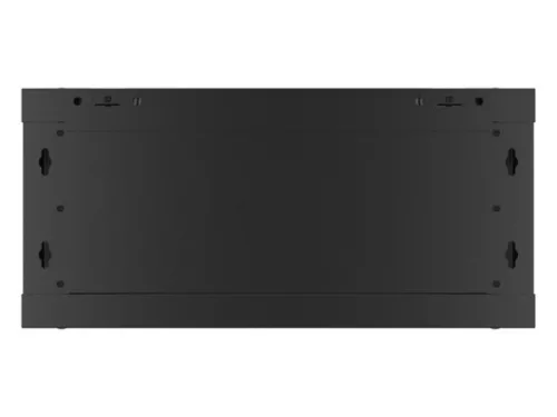 Lanberg WF01-6404-10B 19" 4U SZÉL:600mm MÉLY:450mm MAG:290mm lapraszerelt üvegajtós fekete fali rack szekrény