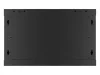 Lanberg WF01-6406-10B 19" 6U SZÉL:600mm MÉLY:450mm MAG:379mm lapraszerelt üvegajtós fekete fali rack szekrény