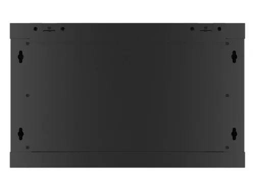 Lanberg WF01-6406-10B 19" 6U SZÉL:600mm MÉLY:450mm MAG:379mm lapraszerelt üvegajtós fekete fali rack szekrény