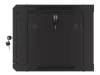 Lanberg WF01-6406-23B 19" 6U SZÉL:600mm MÉLY:450mm MAG:379mm lapraszerelt perforált ajtós fekete fali rack szekrény