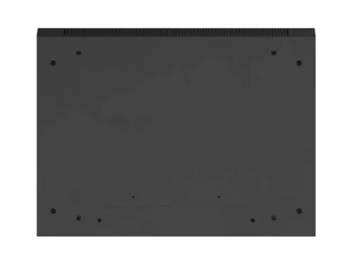 Lanberg WF01-6412-10B 19" 12U SZÉL:600mm MÉLY:450mm MAG:640mm lapraszerelt üvegajtós fekete fali rack szekrény