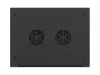 Lanberg WF01-6415-10B 19" 15U SZÉL:600mm MÉLY:450mm MAG:774mm lapraszerelt üvegajtós fekete fali rack szekrény